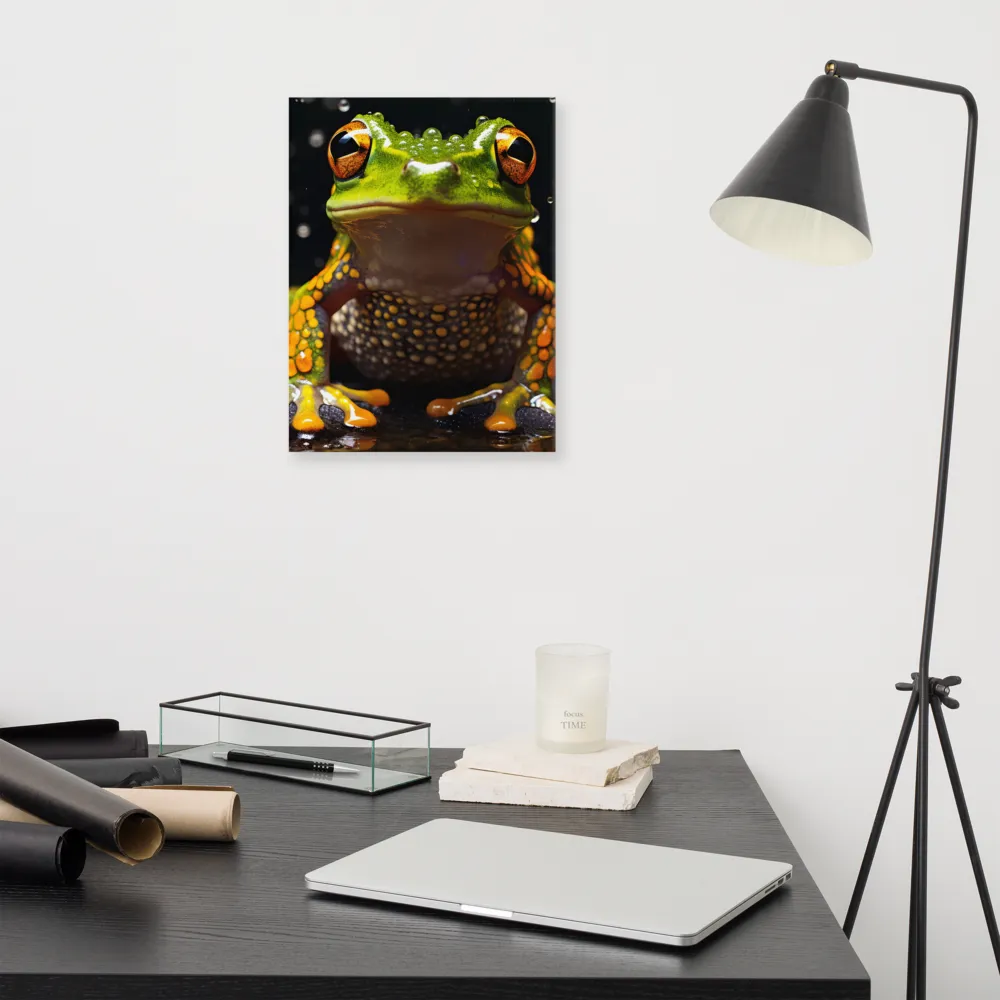 Emerald Elegance: The Frog in Focus