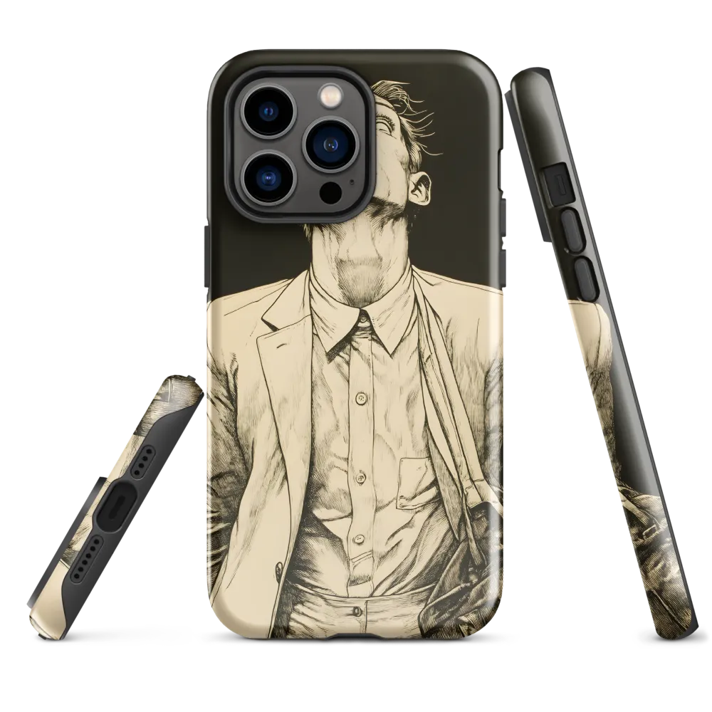 Desperate Gaze | Phone Case |  14 Pro Max | Tough Case | Glossy