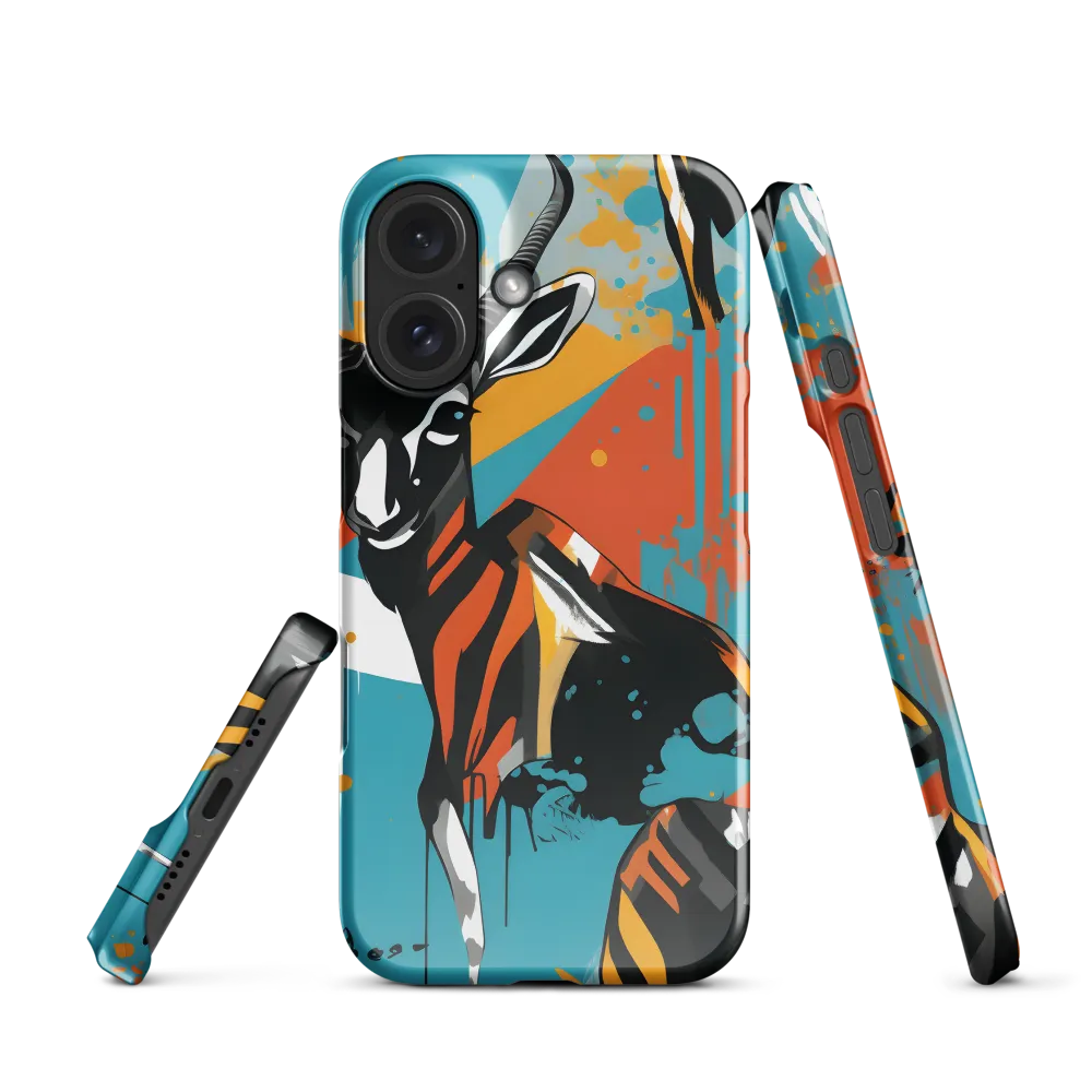 Dynamic Antelope in Vivid Abstract | Phone Case