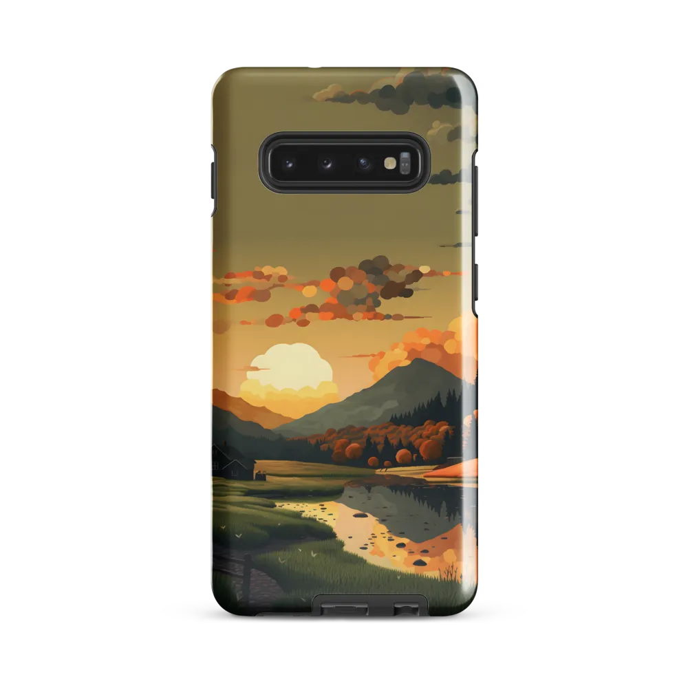 Whispers of Autumn: A Tranquil Evening | Phone Case |  S10 Plus | Tough Case | Glossy