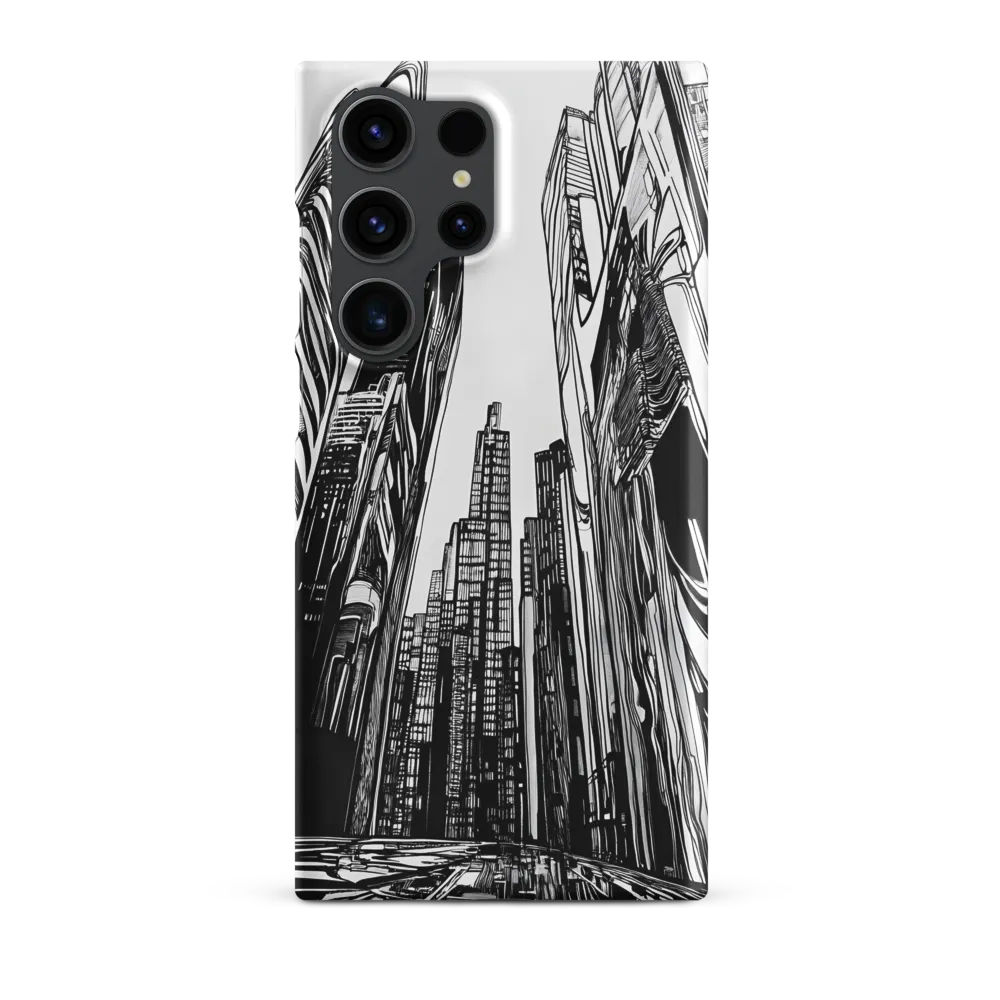 Urban Echoes: A Line Art Journey
