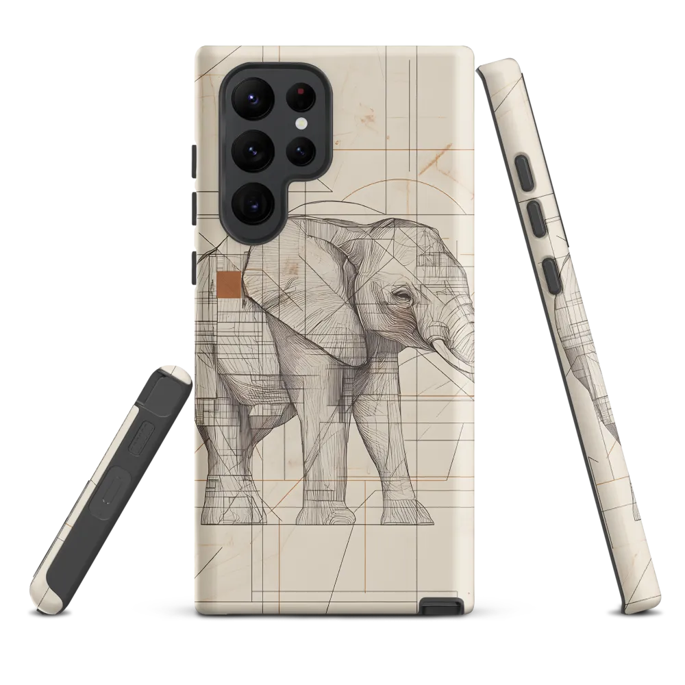 Geometric Elegance: The Steel Elephant