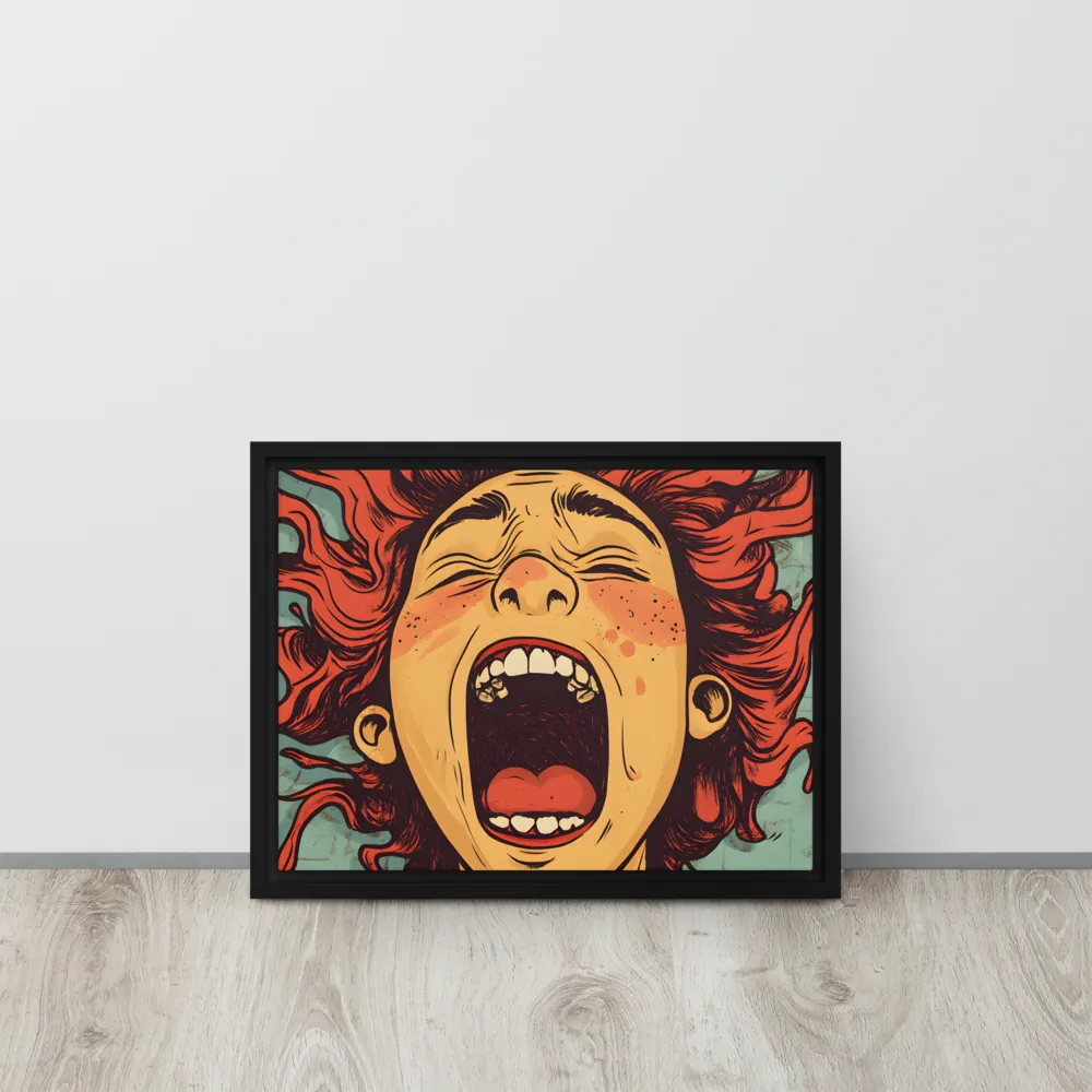 Fury Unleashed | Canvas with Black Frame | 12″×16″
