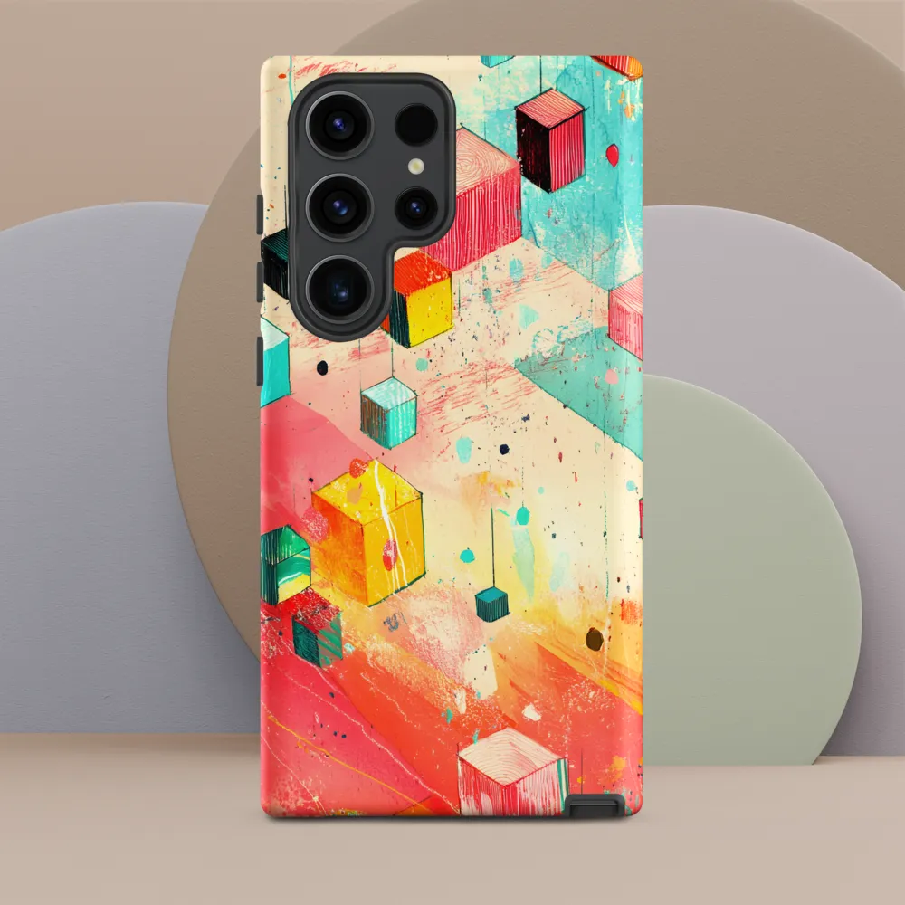 Suspended Cubes in Colorful Abstraction