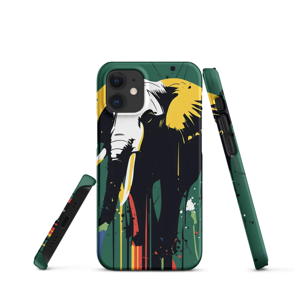 Majestic Minimalism: The Colorful Elephant