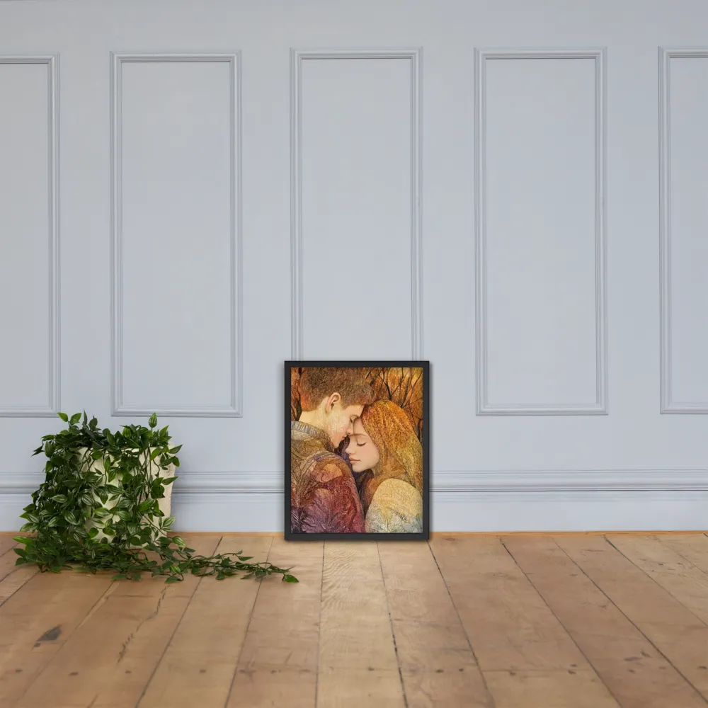 Embrace of Autumn | Poster with Black Frame | 16″×20″