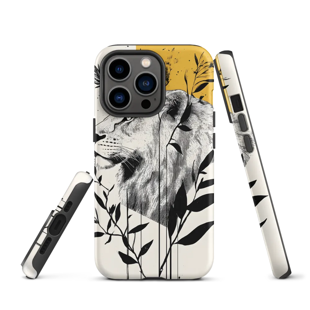 Regal Serenity: The Lion and Flora