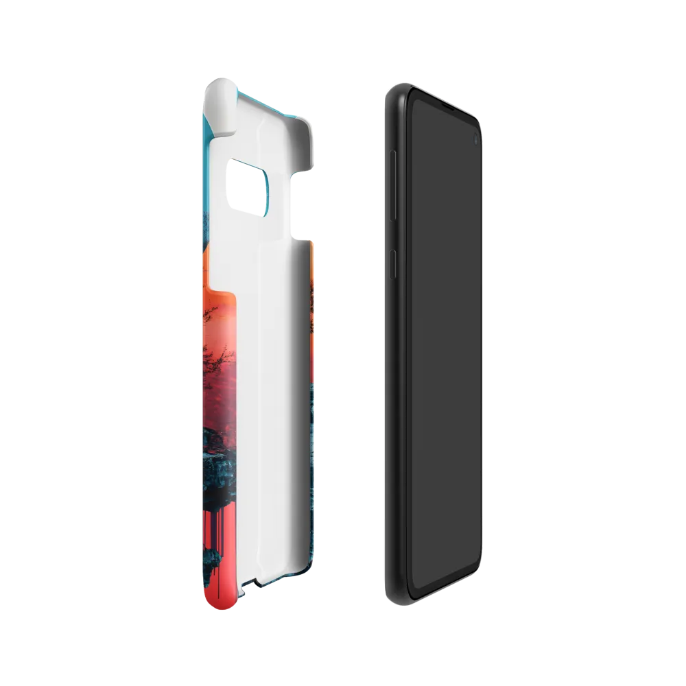 Ethereal Landscapes: A Dance of Color and Form | Phone Case |  S10e | Snap Case | Matte