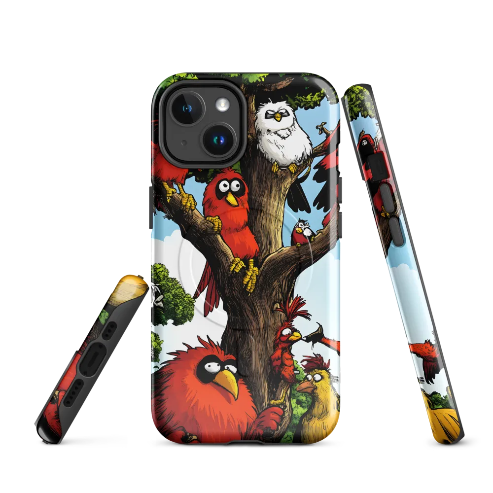 Whimsical Avian Gathering