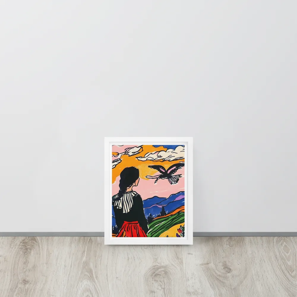 A Journey into Freedom | Canvas with White Frame | 8″×10″