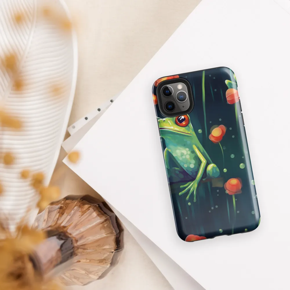 Playful Frogs in a Lush Pond | Phone Case |  11 Pro Max | Tough Case | Glossy