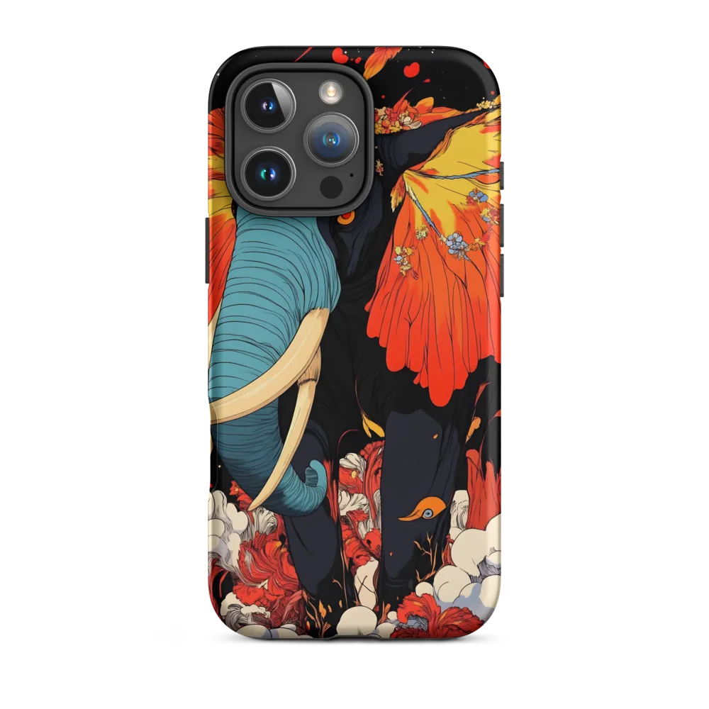 Majesty of the Floral Elephant | Phone Case |  16 Pro Max | Tough Case | Matte