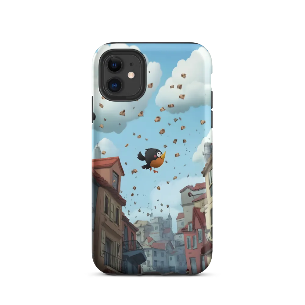 A Whimsical Flight Through Bread and Sky