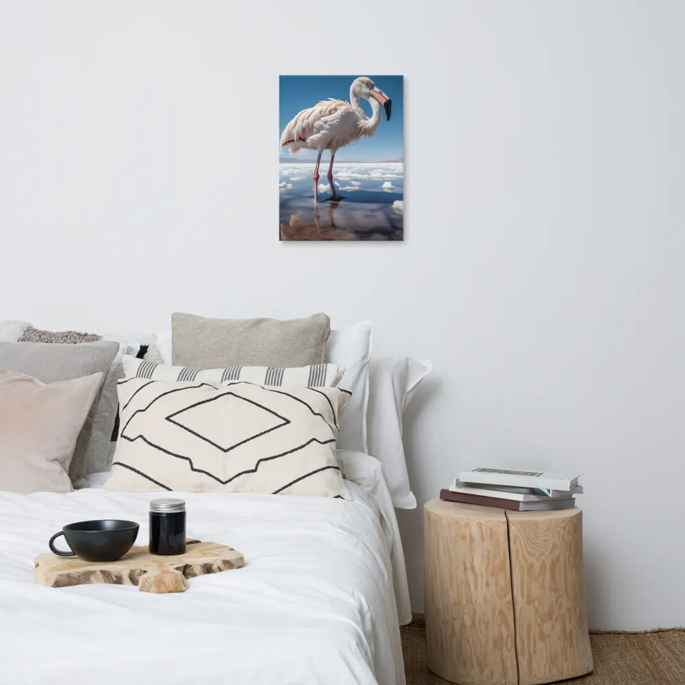 Graceful Solitude of a Flamingo