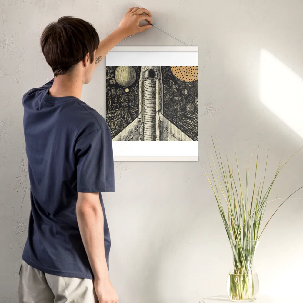 Voyage to the Unknown | Poster With White Wood Hanger | 16″×20″