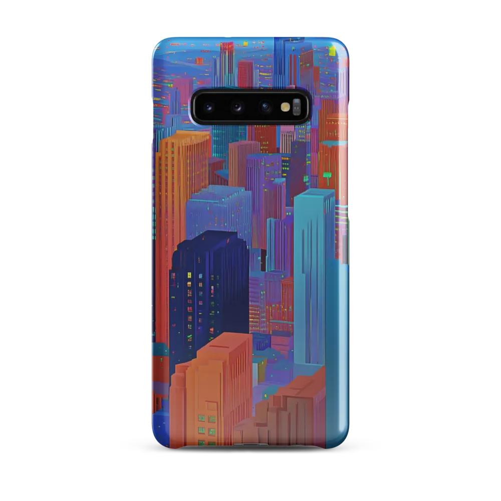 Vibrant Metropolis in Twilight | Phone Case |  S10 Plus | Snap Case | Glossy