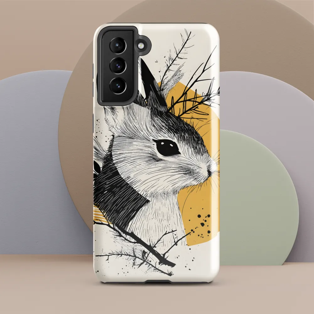 Ethereal Rabbit: A Study in Line Art
