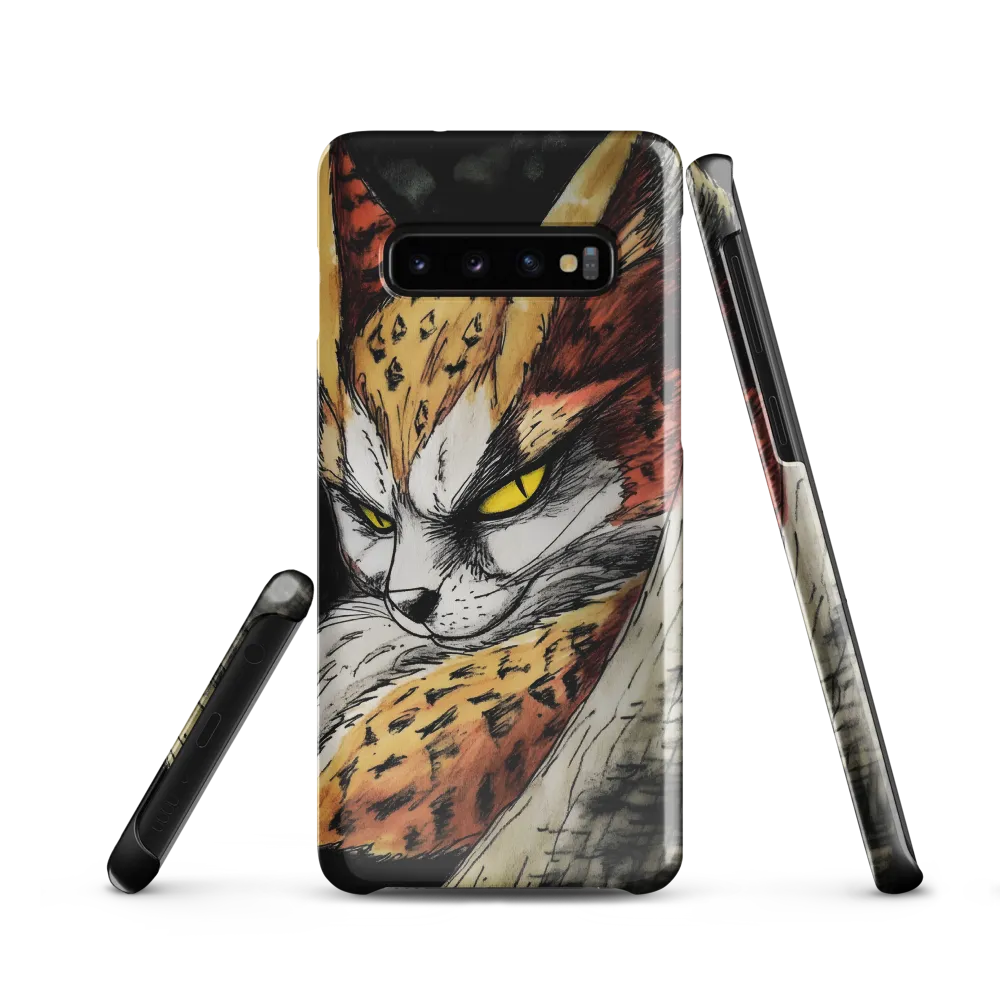Fierce Gaze of the Wild Cat