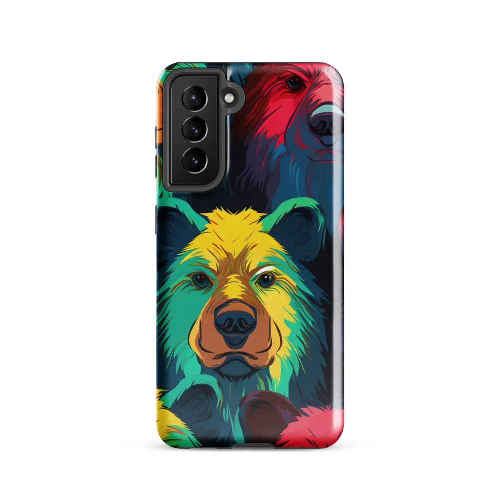 The Colorful Essence of Bears | Phone Case |  S21 | Tough Case | Glossy
