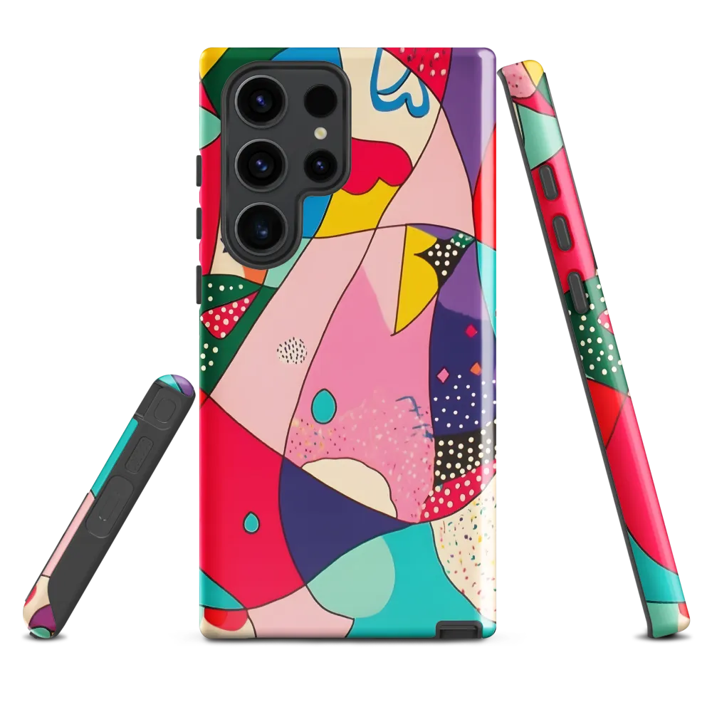 Playful Geometry in Color | Phone Case |  S23 Ultra | Tough Case | Glossy