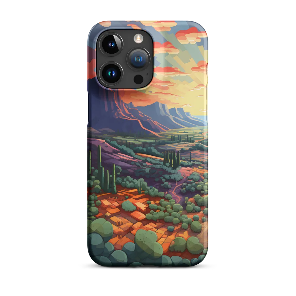Desert Serenity at Dusk | Phone Case |  15 Pro Max | Snap Case | Matte
