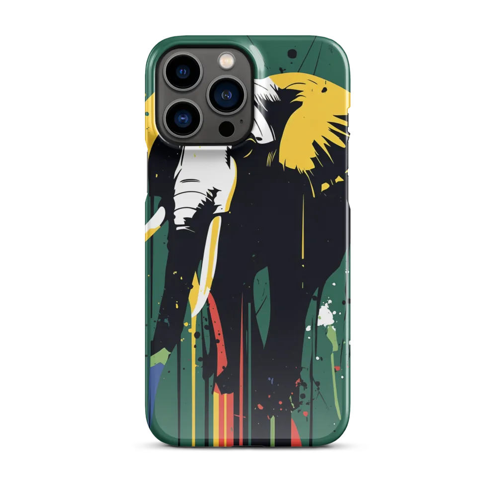 Majestic Minimalism: The Colorful Elephant