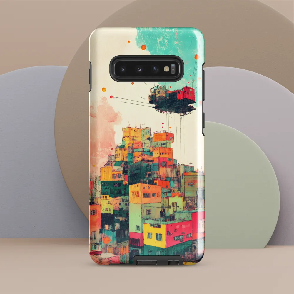 Whimsical Cityscape: A Surreal Journey | Phone Case |  S10 Plus | Tough Case | Glossy