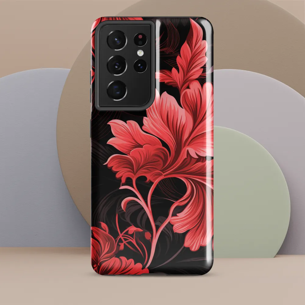 Tropical Elegance in Red