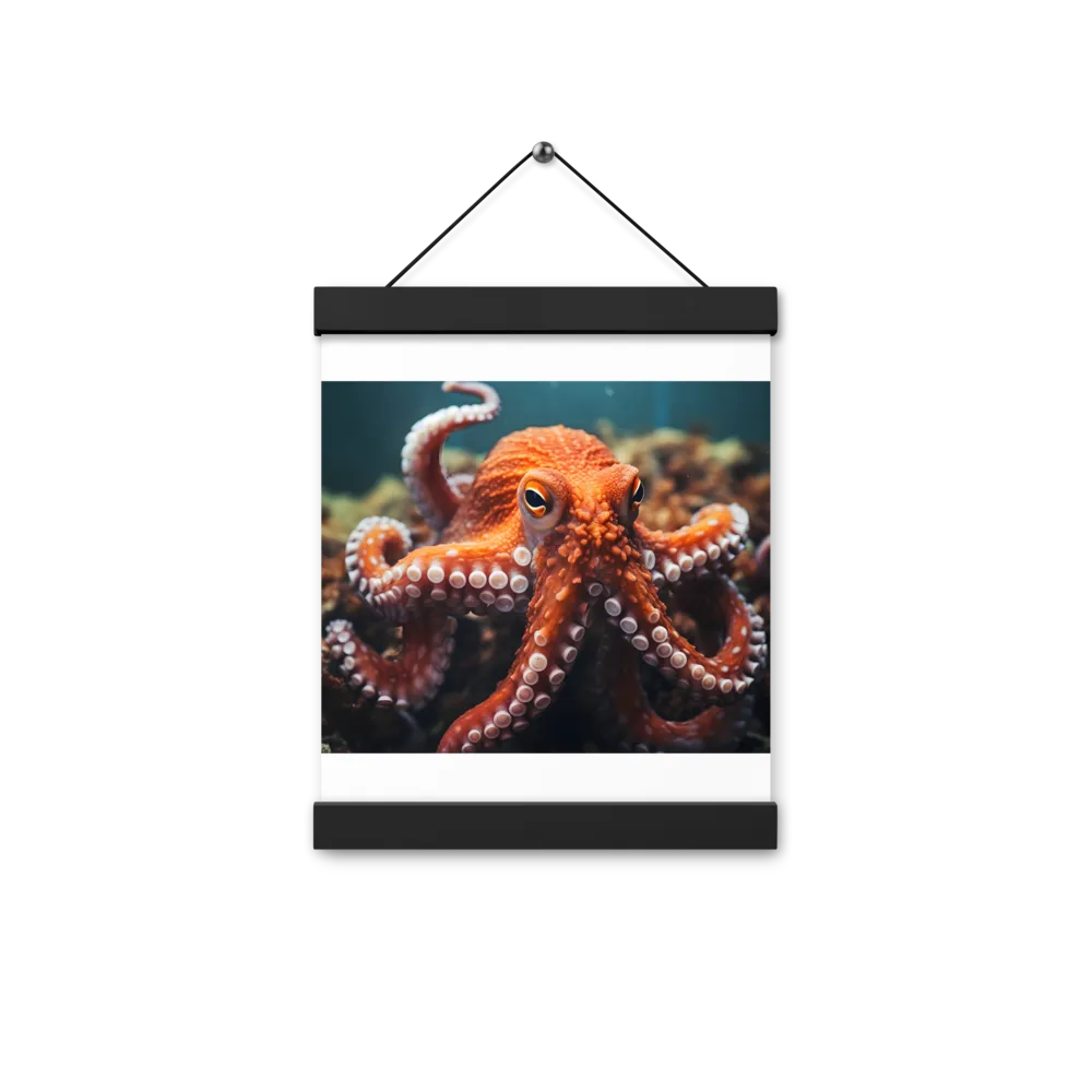 Curious Depths | Poster With Black Wood Hanger | 8″×10″
