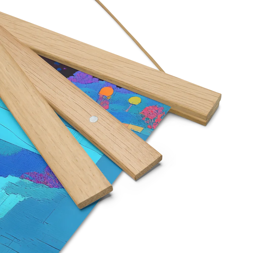 Reflections of Serenity | Poster With Oak Wood Hanger | 14″×14″