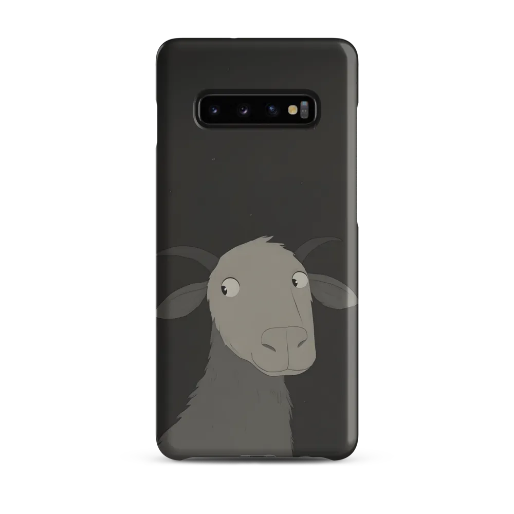 Whimsical Goat in Darkness