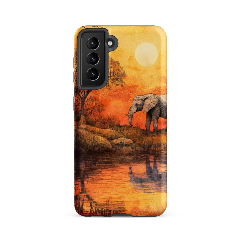 Elephant's Serenity at Dusk