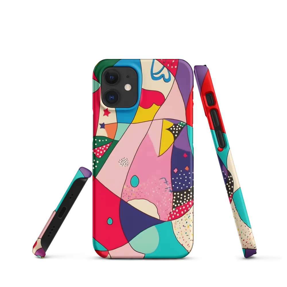 Playful Geometry in Color | Phone Case |  12 Mini | Snap Case | Matte