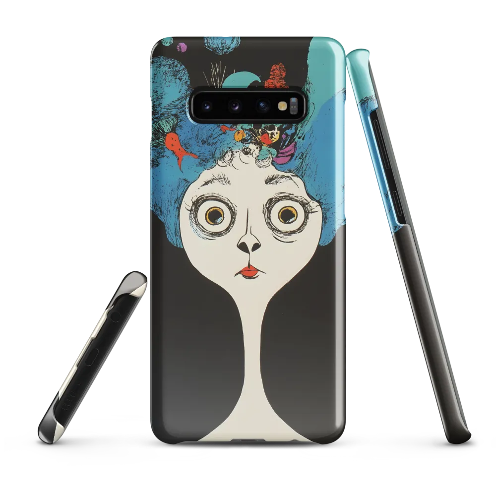 Whimsical Hairscape | Phone Case |  S10 Plus | Snap Case | Glossy