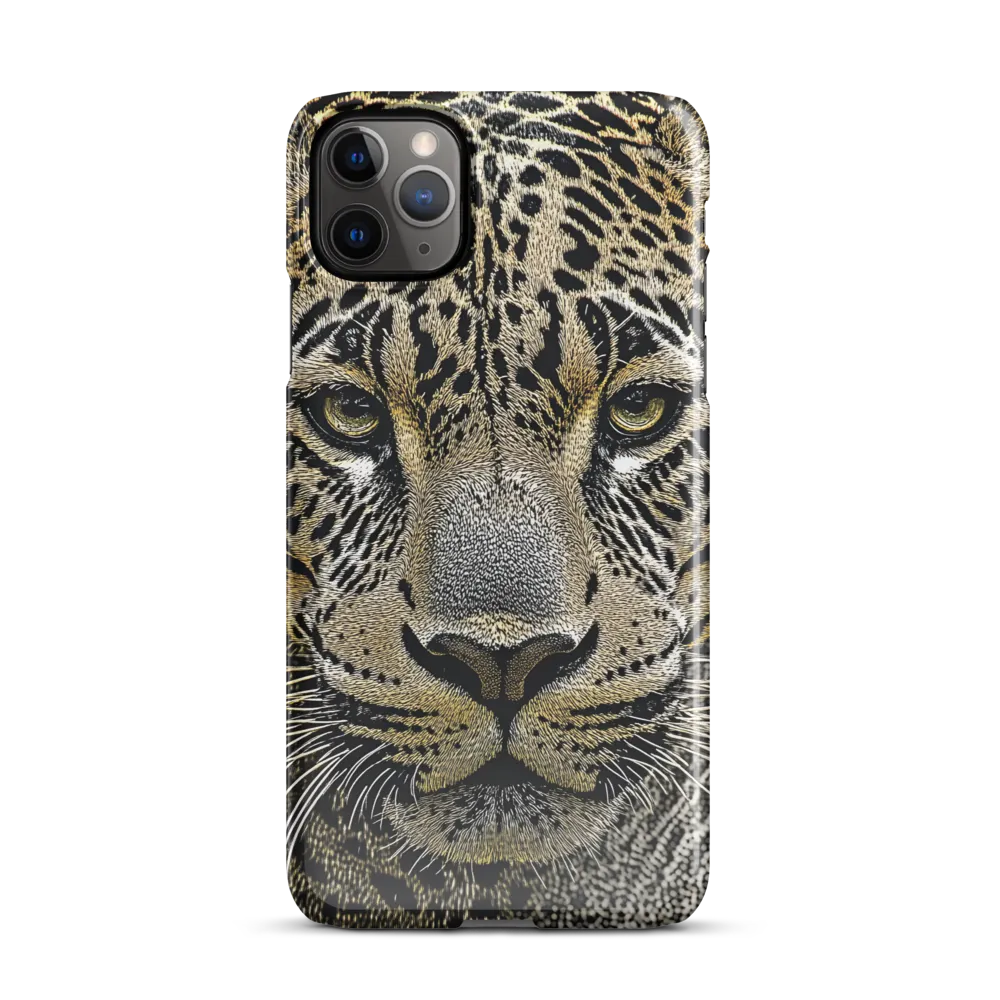 The Majestic Gaze: Portrait of a Leopard | Phone Case |  11 Pro Max | Snap Case | Glossy