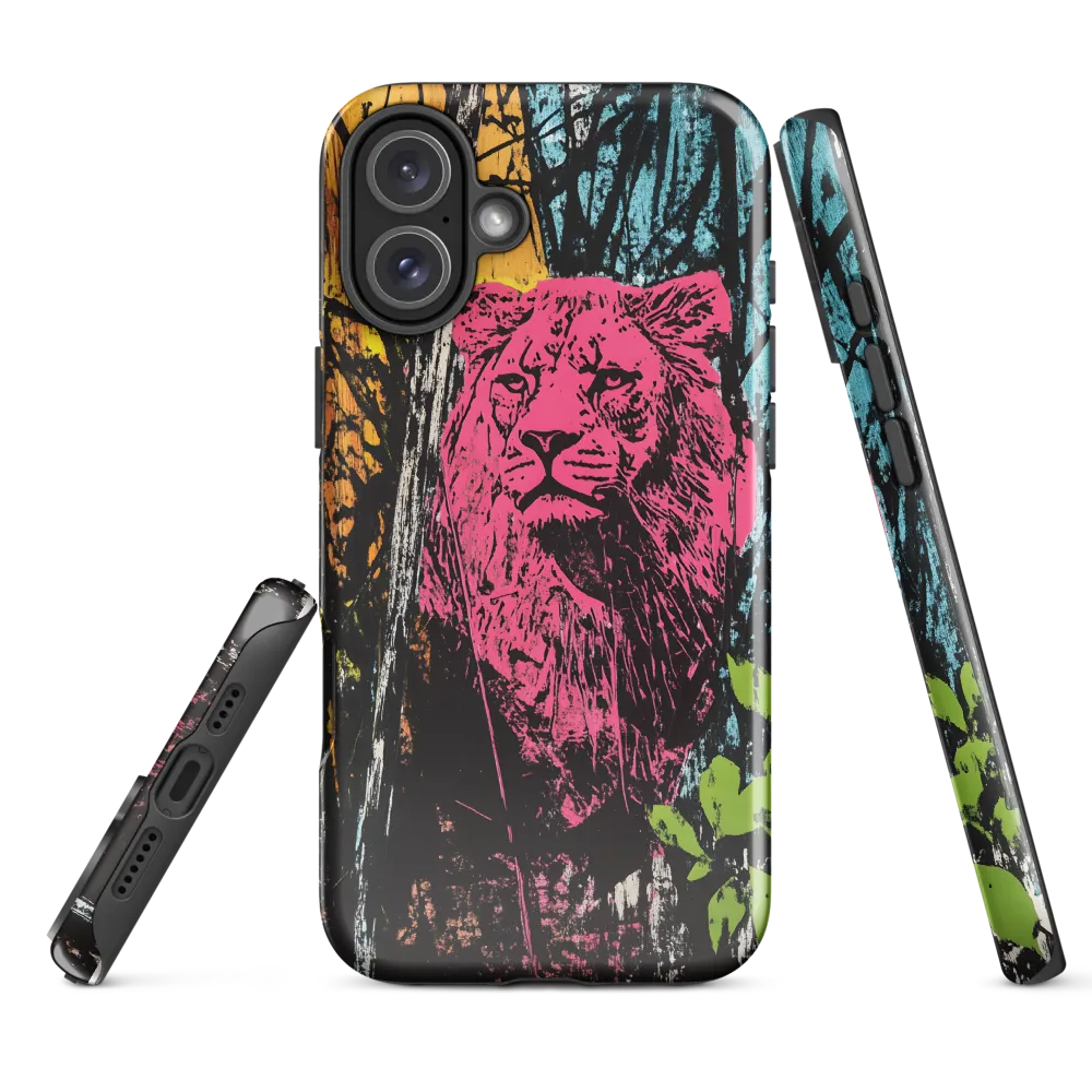 Fierce Vibrance: The Pink Lion
