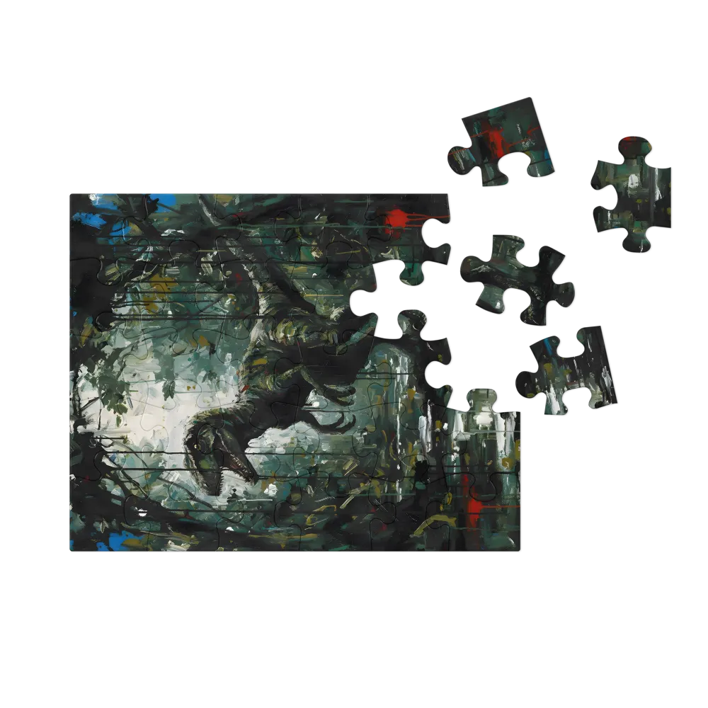 Jungle Raptor 
 Jigsaw Puzzle in Tin Box