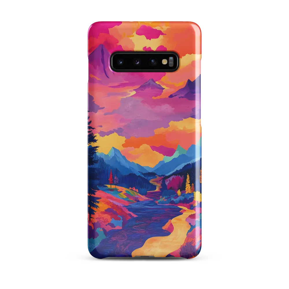 Radiant Serenity: A Surreal Landscape | Phone Case |  S10 Plus | Snap Case | Glossy