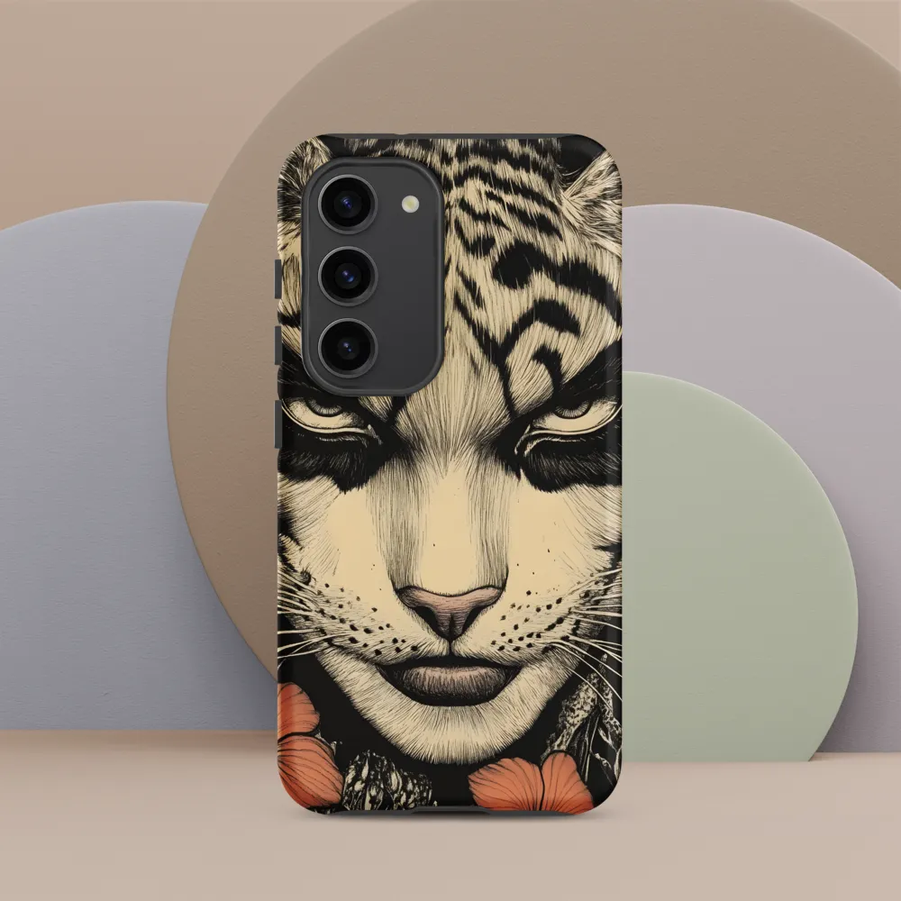Feline Majesty: The Human-Leopard Connection | Phone Case |  S23 | Tough Case | Matte