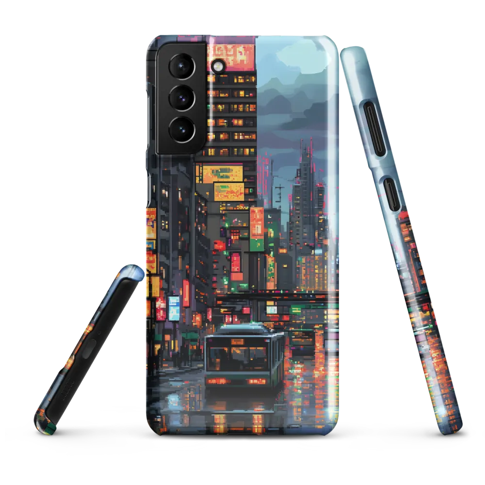 Neon Dreams: A Pixelated Urban Night