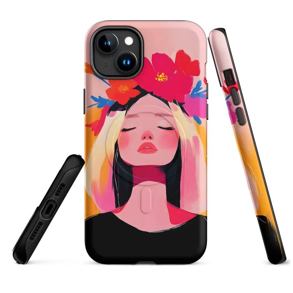 Floral Serenity | Phone Case |  15 Plus | MagSafe® Tough Case | Matte
