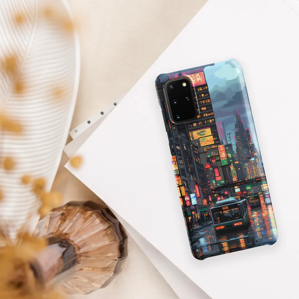Neon Dreams: A Pixelated Urban Night