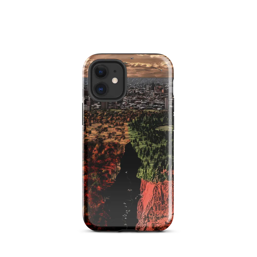 Harmony and Dissonance: A Landscape of Contrasts | Phone Case |  12 mini | Tough Case | Glossy