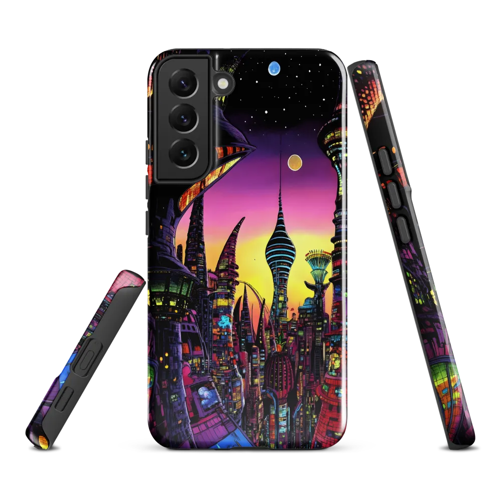 Futuristic Cityscape at Dusk