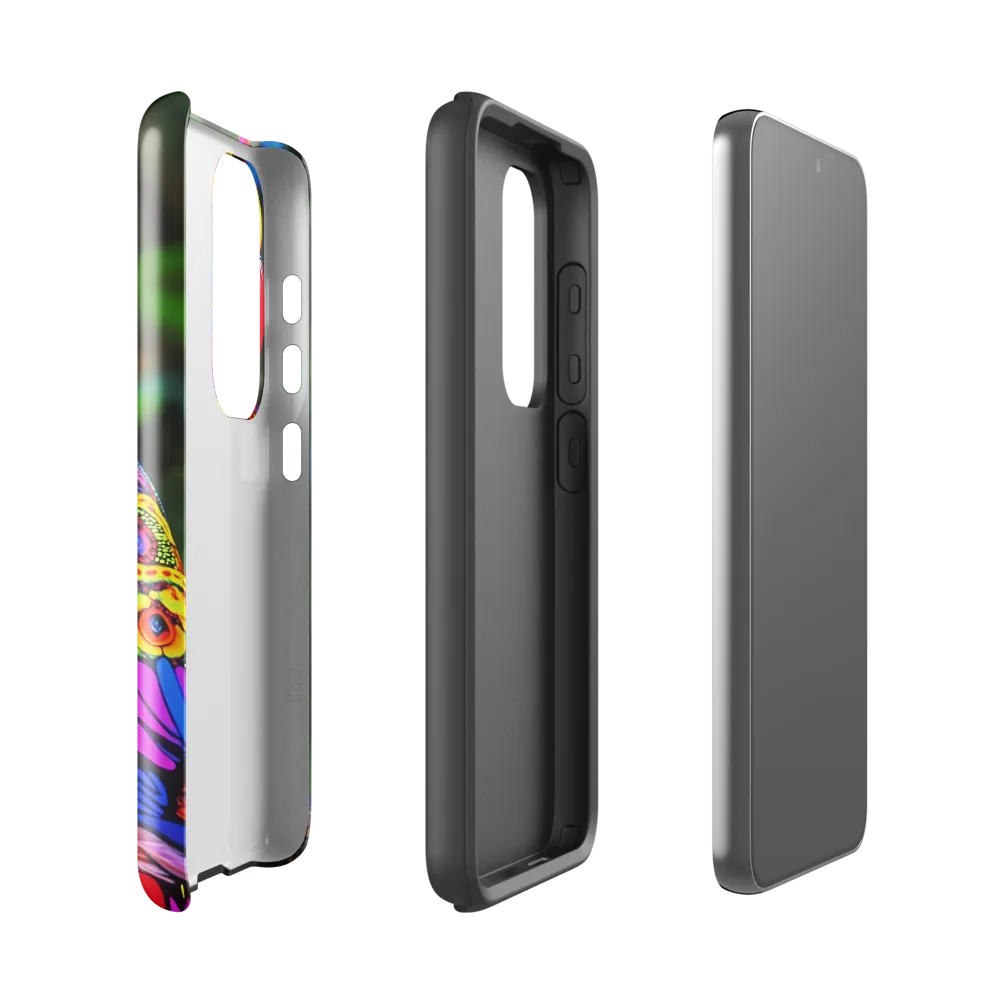 Vibrant Psychedelic Parrot | Phone Case |  S23 | Tough Case | Glossy