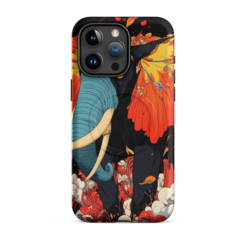 Majesty of the Floral Elephant | Phone Case |  15 Pro Max | MagSafe® Tough Case | Matte