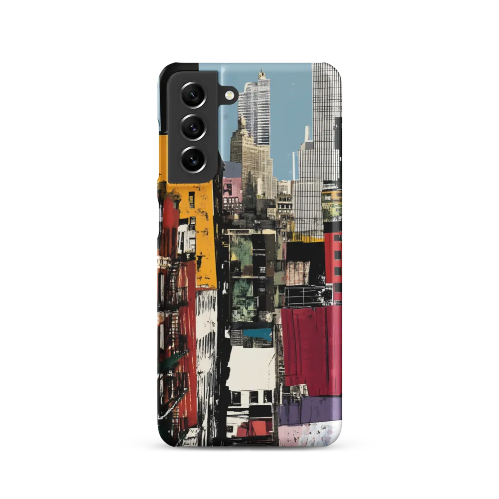 Urban Collage: A Vivid Cityscape | Phone Case |  S21 | Snap Case | Matte