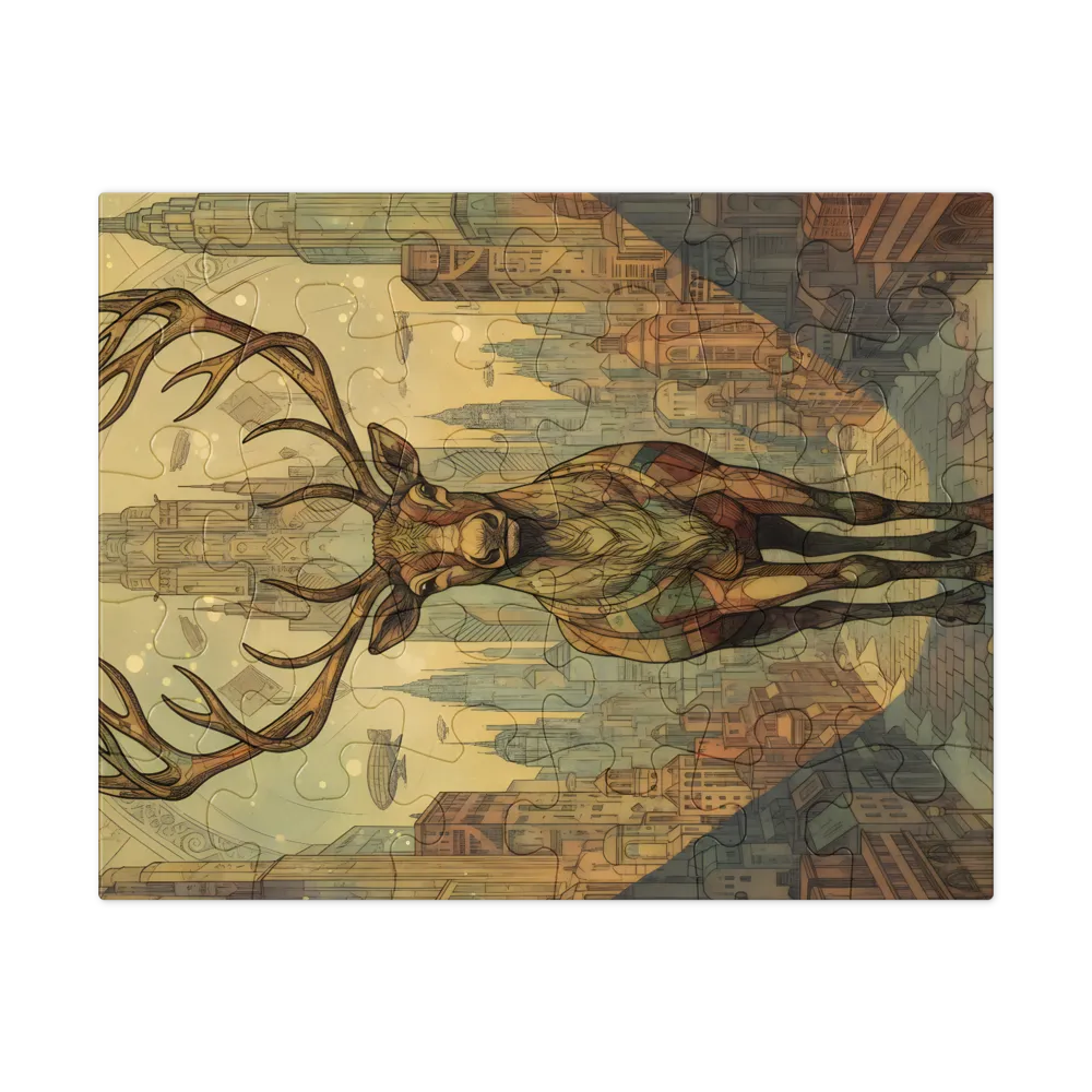Metropolitan Stag 
 Jigsaw Puzzle in Tin Box