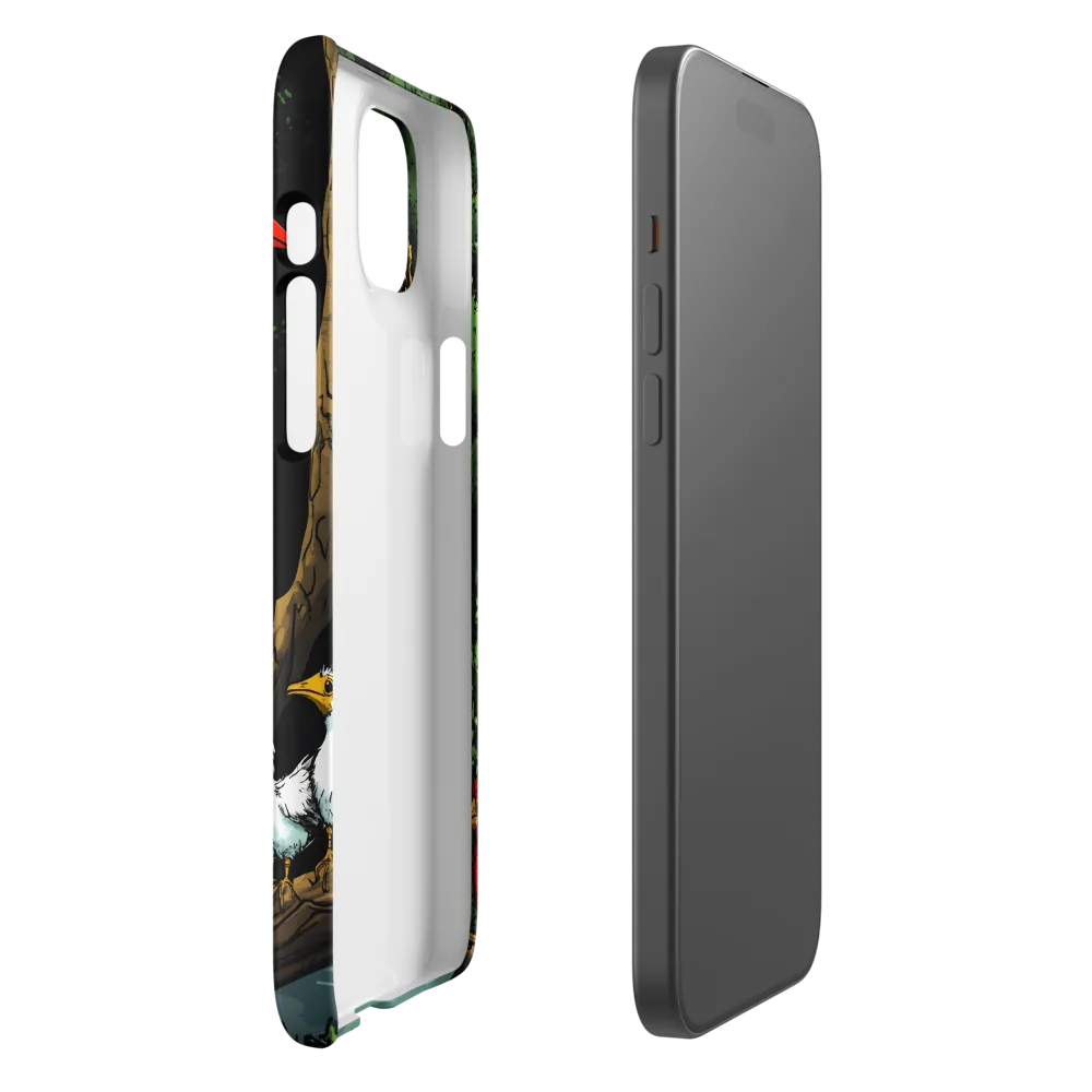 Unity in Nature: The Avian Gathering | Phone Case |  15 Plus | Snap Case | Matte