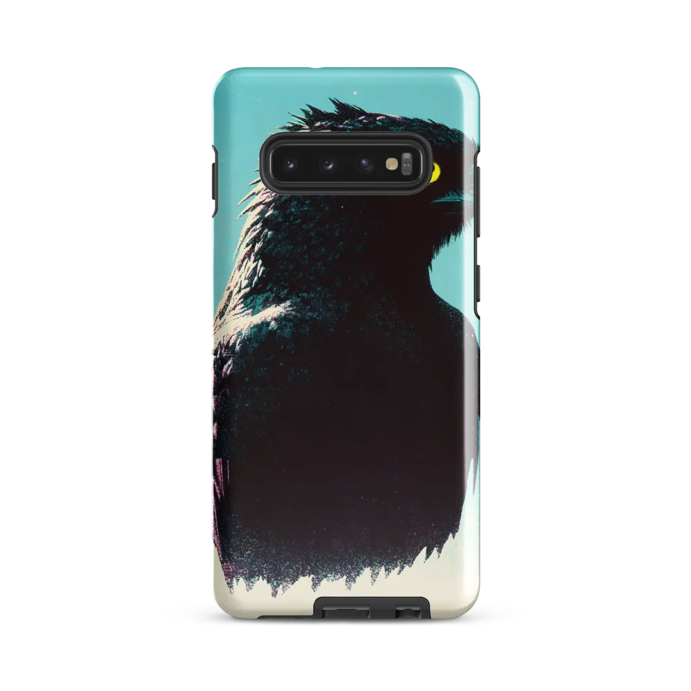 Eagle in Shadows: A Digital Odyssey | Phone Case |  S10 Plus | Tough Case | Glossy